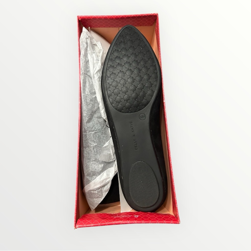 Black Suede Women's Flats by Kelly & Katie - Picture 3 of 3